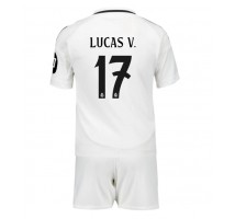 Real Madrid Lucas Vazquez #17 Koszulka Podstawowa dzieci 2024-25 Krótki Rękaw (+ krótkie spodenki)